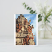 Carte Postale Temple hindou gopuram Batu Caves Malaisie (Debout devant)