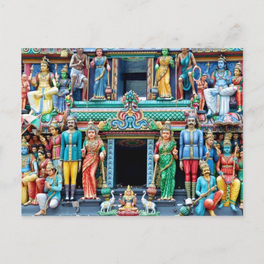 Carte Postale Temple hindou Little India Singapour (Devant)