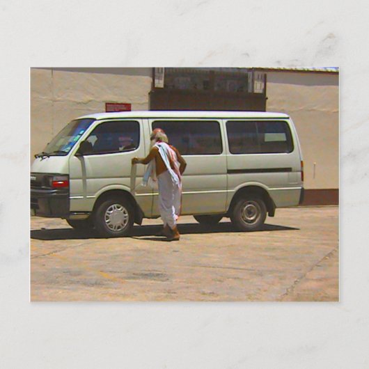 Carte Postale temple hindou, rencontrer le gourou (Devant)