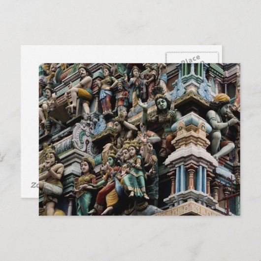 Carte postale Temple hindou Sri Lanka Colombo (Devant / Derrière)