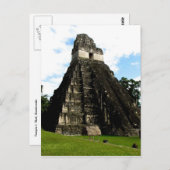 Carte Postale Temple I, Tikal, Guatemala (Devant / Derrière)