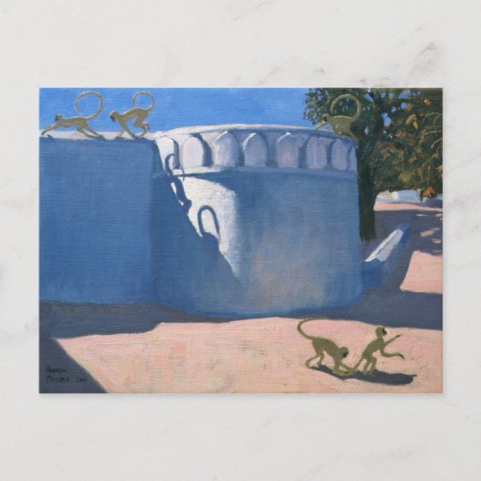 Carte Postale Temple Inde 2000 de singe (Devant)