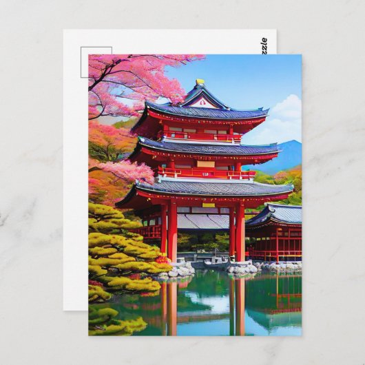 Carte Postale Temple japonais (Devant / Derrière)