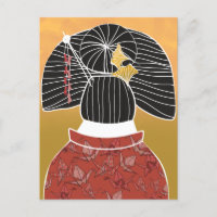 Temple japonais Kimono Yukata Illustré