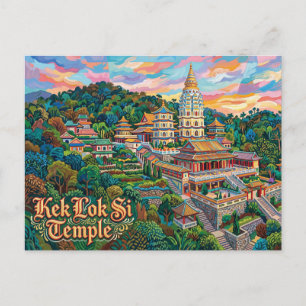 Carte Postale Temple Kek Lok Si Malaisie