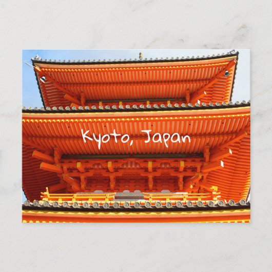 Carte Postale temple Kiyomizu-dera, Kyoto, Japon (Devant)