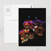 Carte Postale Temple la nuit (Devant / Derrière)