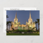 Carte postale: Temple LDS de San Diego Image du so (Devant / Derrière)