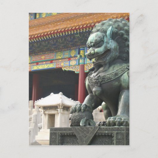 Carte Postale Temple Lion (Devant)