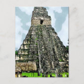 Carte postale : Temple maya à Tikal, Guatemala (Devant)