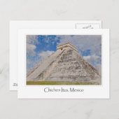 Carte Postale Temple maya de Chichen Itza au Mexique (Devant / Derrière)