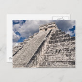Carte Postale Temple maya de Chichen Itza au Mexique (Devant / Derrière)