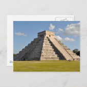 Carte Postale Temple maya de Chichen Itza au Mexique (Devant / Derrière)