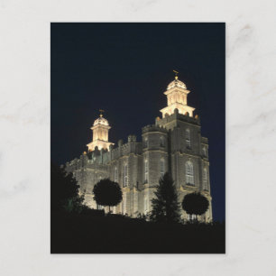 Carte Postale Temple Mormon LDS Logan, Utah