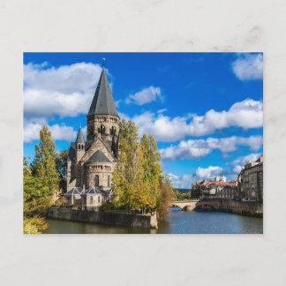 Carte postale Temple neuf, Metz, Lorraine