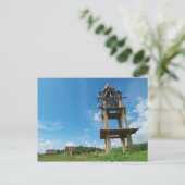 Carte Postale Temple noyant. (Debout devant)