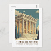 Carte Postale Temple of Artemis Seven Wonders of the World Art (Devant / Derrière)