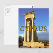 Carte Postale Temple romain d'Apollon Chypre (Devant / Derrière)