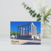 Carte Postale Temple romain d'Évora Portugal (Debout devant)