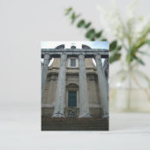 Carte Postale temple romain forum (Debout devant)