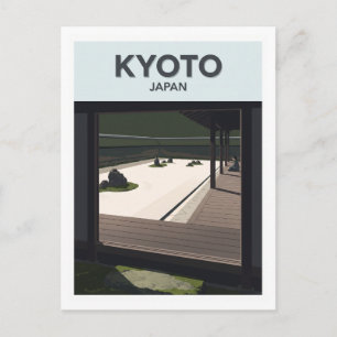 Carte Postale Temple Ryoan-ji Kyoto Japon Voyage Souvenir