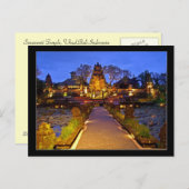 Carte Postale Temple Saraswati, Ubud Bali Indonésie (Devant / Derrière)