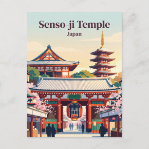 Carte Postale Temple Senso-ji Japon