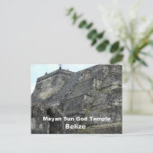 Carte Postale Temple Sun de Dieu Maya, Belize (Debout devant)