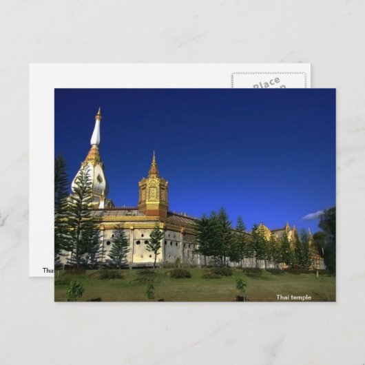 Carte Postale temple thaï (Devant / Derrière)