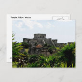 Carte Postale Temple, Tulum, Mexique (Devant / Derrière)