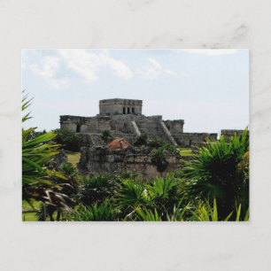 Carte Postale Temple, Tulum, Mexique