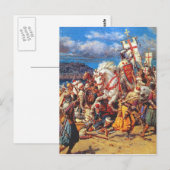 Carte Postale Templer contre Sarazènes (Devant / Derrière)