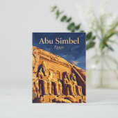 Carte Postale Temples d'Abou Simbel Égypte (Debout devant)