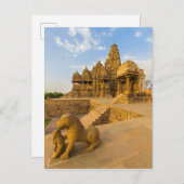 Carte Postale Temples hindous à Khajuraho (Devant / Derrière)