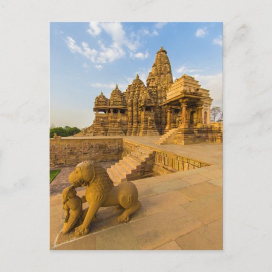 Carte Postale Temples hindous à Khajuraho (Devant)