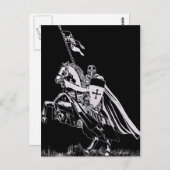 Carte Postale Templier de Chevalier (Devant / Derrière)