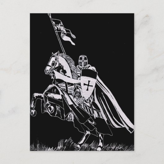 Carte Postale Templier de Chevalier (Devant)