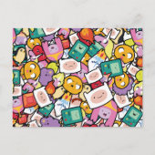 Carte Postale Temps d'aventure | Motif de jeu de caractères (Devant)