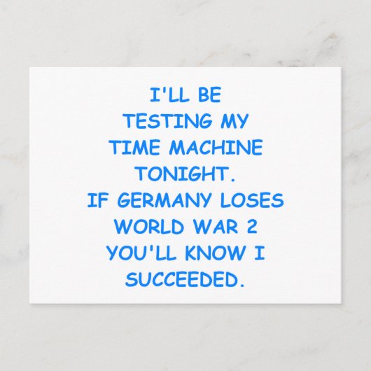 Carte Postale temps de déplacement (Devant)