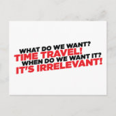 Carte Postale Temps de déplacement (Devant)