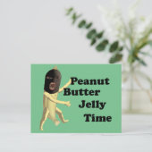 Carte Postale temps de la gelée de beurre de cacahuète (Debout devant)
