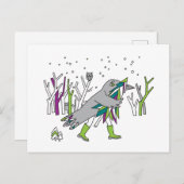 Carte Postale Temps de neige (Devant / Derrière)