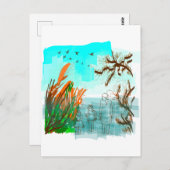 Carte Postale Temps De Plaisir Avec Grand-Mère Vue Extérieure Co (Devant / Derrière)