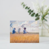 Carte Postale Temps de récolte | Anna Ancher | (Debout devant)