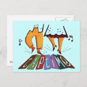 Carte Postale Temps de transfert (Devant / Derrière)