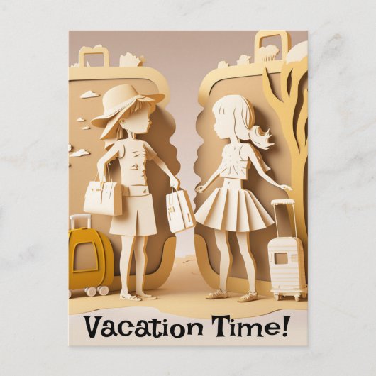 Carte postale Temps de vacances (Devant)