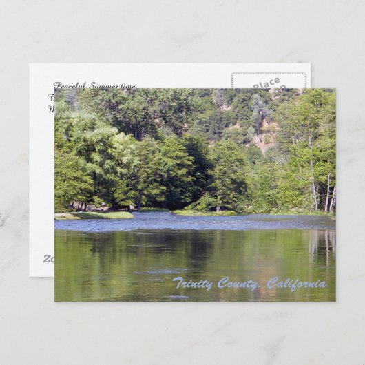 Carte Postale Temps d'été paisible.... (Devant / Derrière)