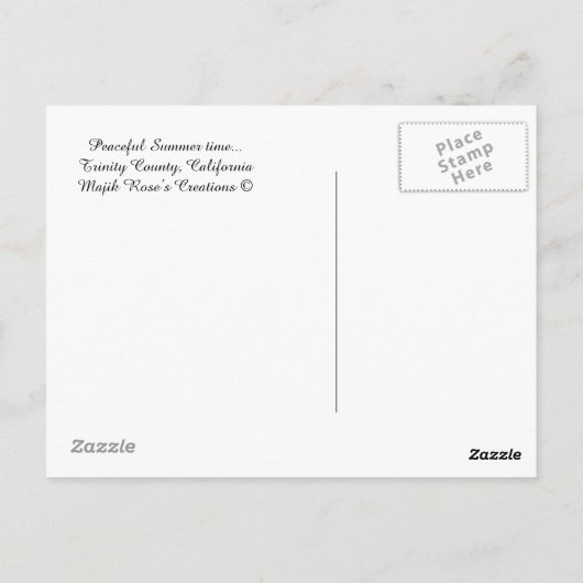 Carte Postale Temps d'été paisible.... (Dos)