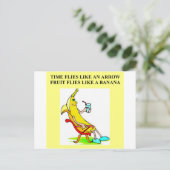 Carte Postale temps et bananes (Debout devant)