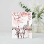 Carte Postale Temps famille à Londres (Debout devant)